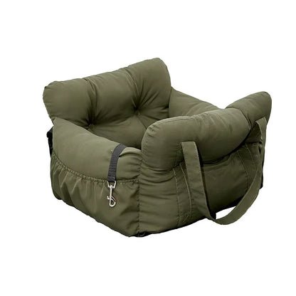 Travel Booster Car Seat – Cozy, Secure, and Stylish for Every Pet Adventure!