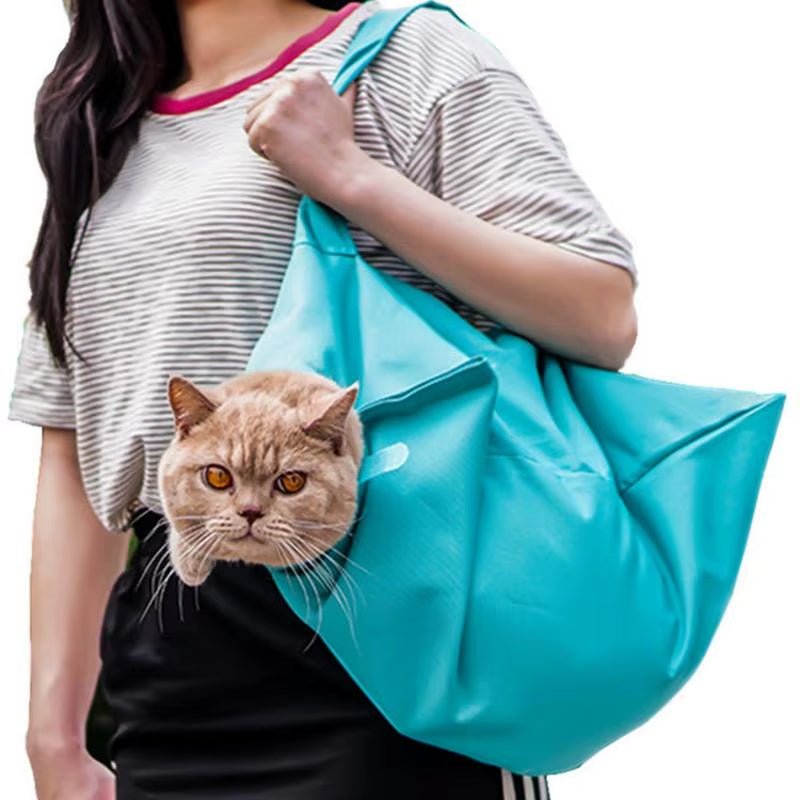 Multi-Function Cat Plush Carrying Bag for Cat W/ Travel Soft Comfortable Double-Sided Pouch Shoulder Carry Handbag Pet Supplies